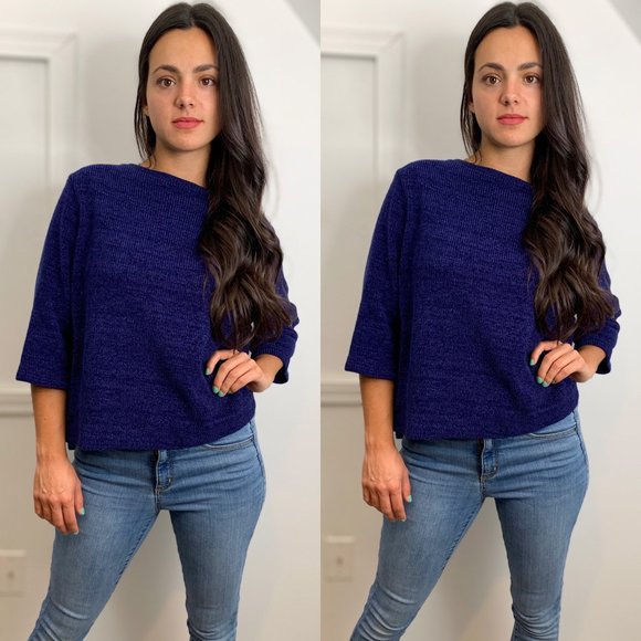 Zara Sweaters - Zara Trafaluc Blue 3/4 Sleeve Sweater